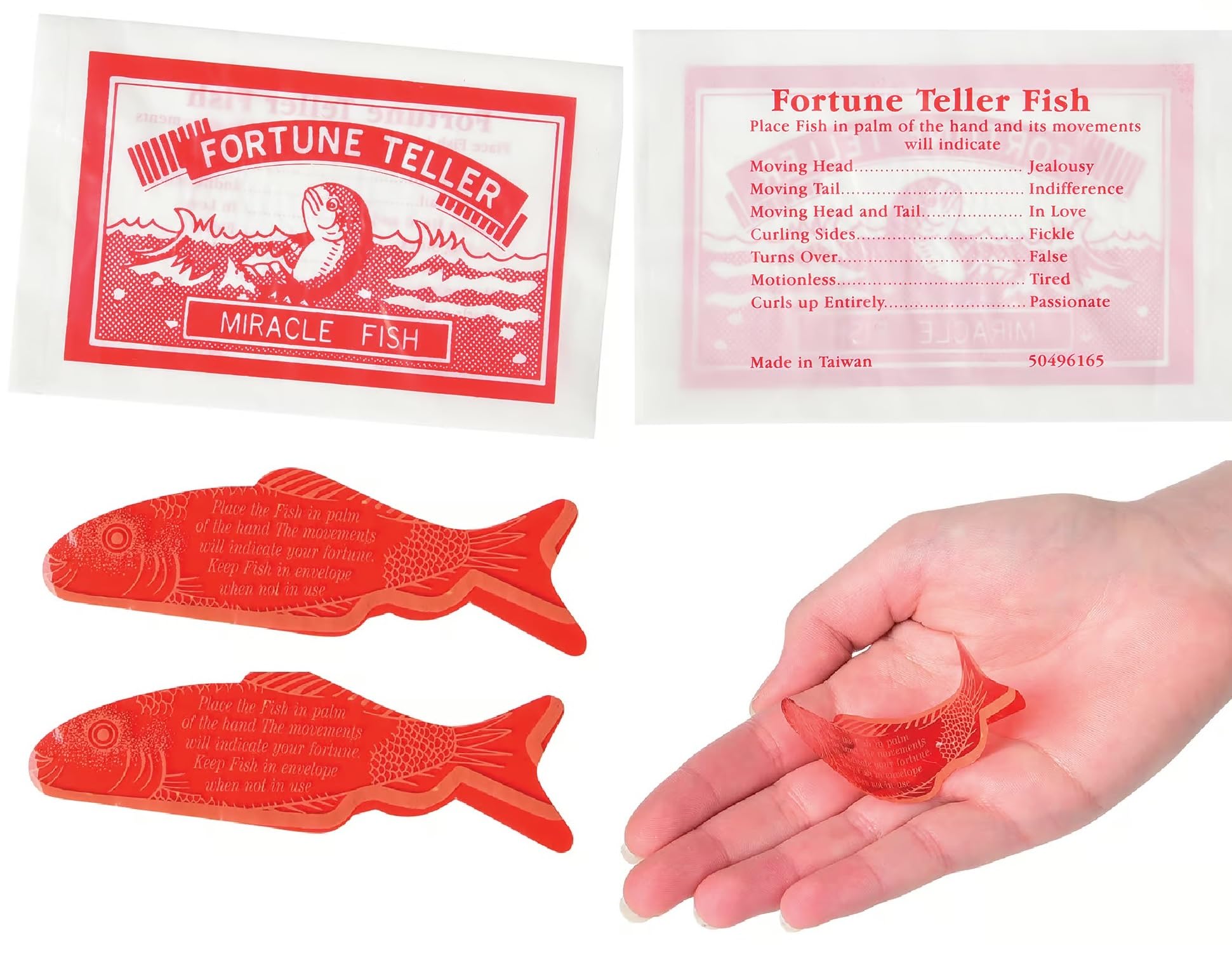 Large Mood Fortune Teller Miracle Fish (3.5") Pack. Classic Old Time Favorite Party Favor for Kids and Adults (144 Pack, Large)