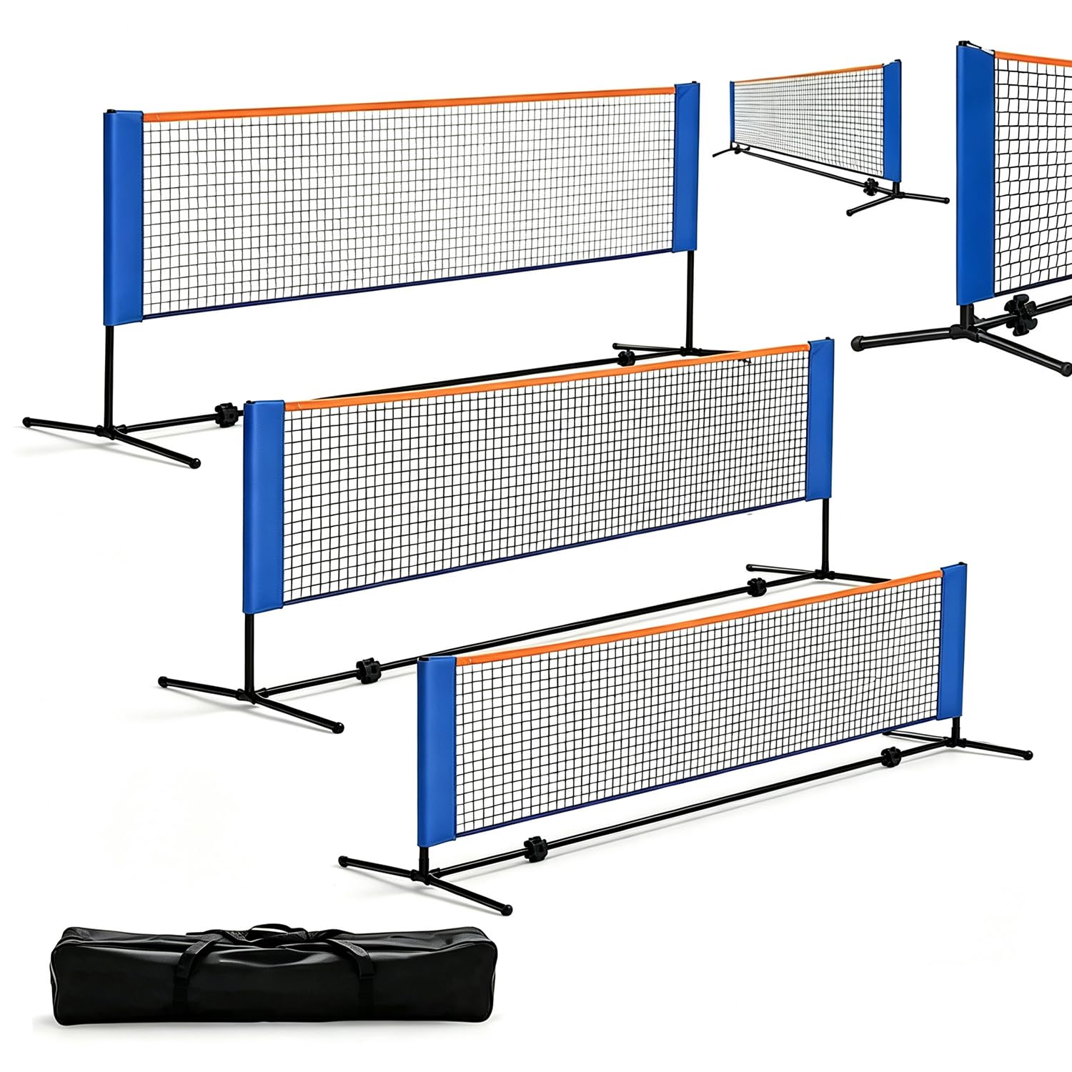 Volleyball Netz Für Garten,4-6 Meter Höheneinstellbares Tragbares Netz, Vielseitiges Innen- und Außennetz,Geeignet Für Volleyball, Pickleball Usw, Einfach Im Hinterhof Oder Am Strand Aufzustellen