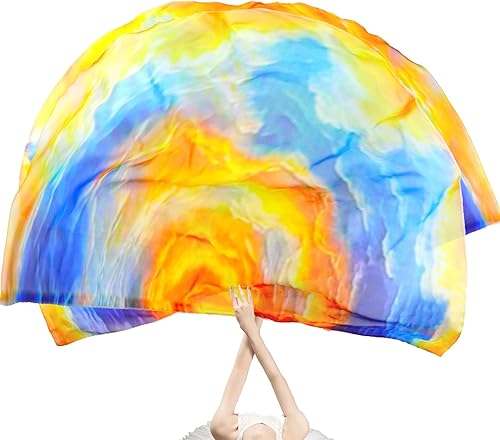 Vista 25 de MUNAFIE Worship Flags Set(2 Flags+2 Rods+1 Storage Bag) for Dance Church Flags for Worship Guard Flag Praise Dance Flags