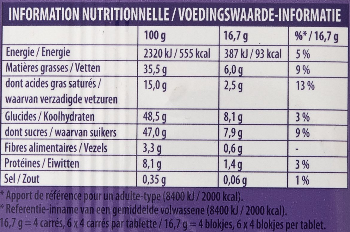 Milka Chocolat aux Noisettes Entières 2 tablettes de 100 g - Lot de 6