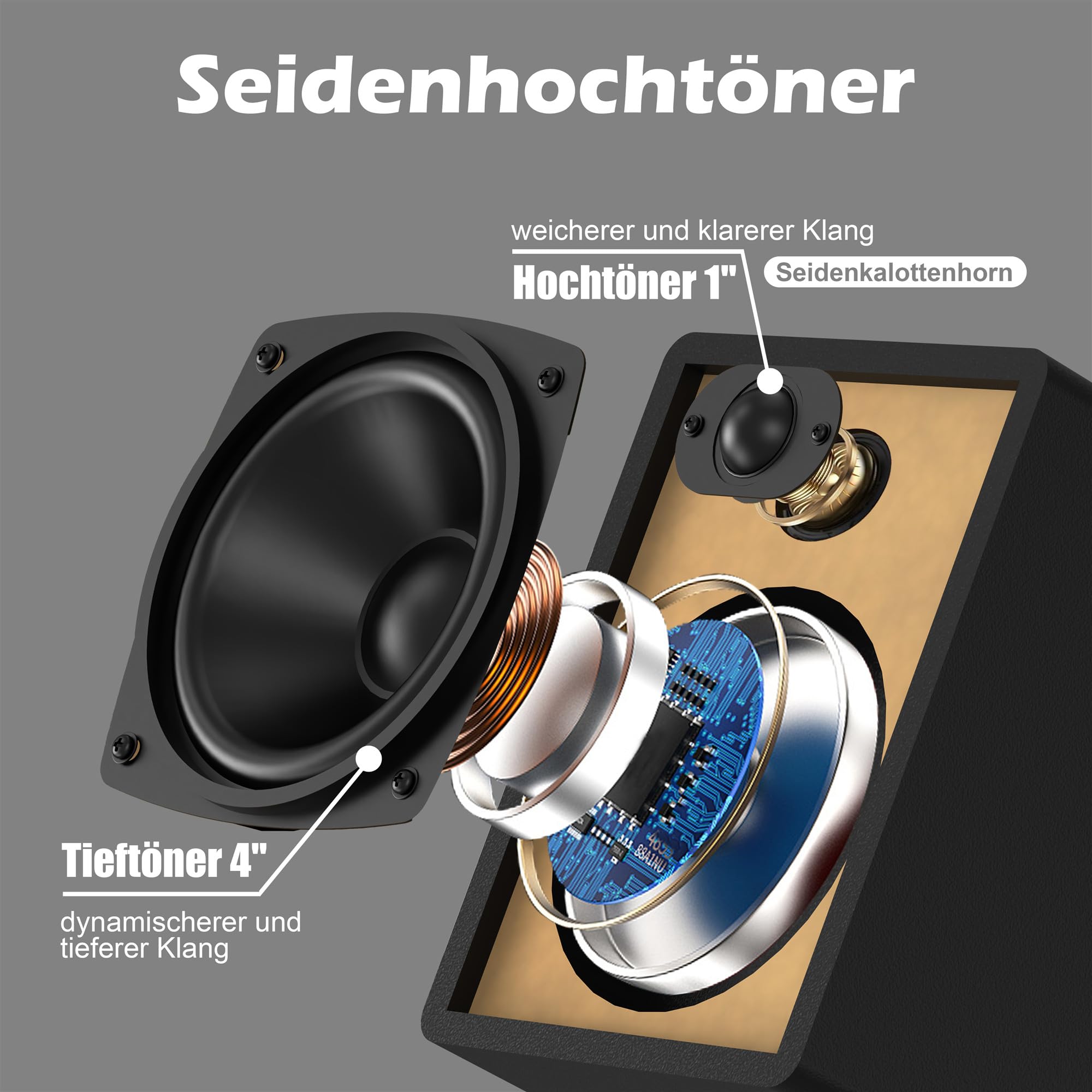 Mini Component Stereo CD 30W RMS Lettore CD FM Bluetooth USB AUX Telecomando
