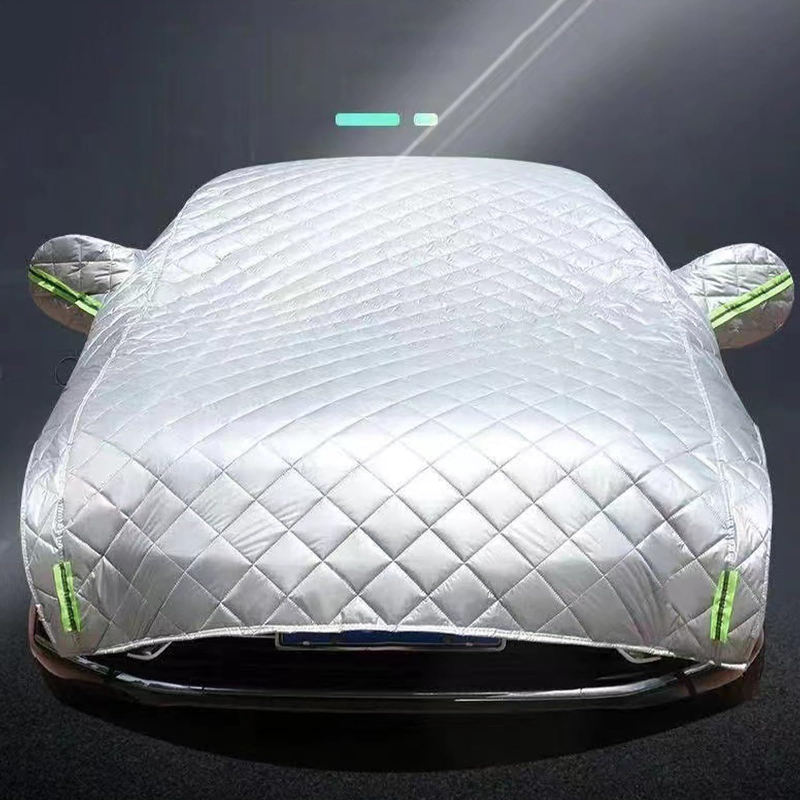 Housse de voiture pour hiver, protection totale imperméable pour extérieur de voiture, couvre-sol, réglable, anti-poussière avec épaisseur adaptable pour climats extrêmes