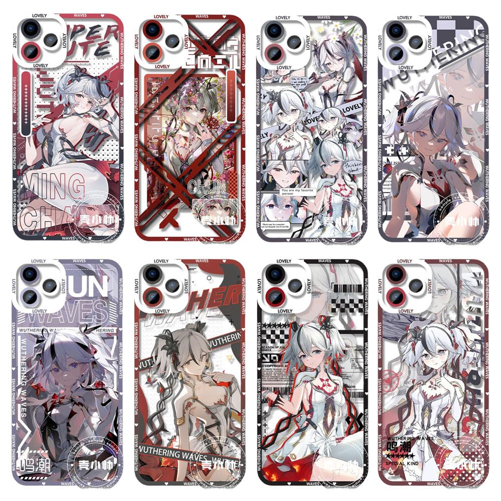 Amazon.co.jp: 鳴潮 めいちょう ツバキ スマホケース ブラック