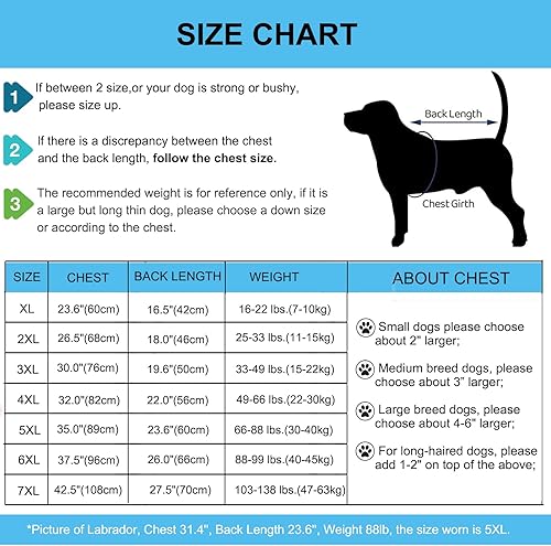 Miniatura 3 de Abrigos cálidos de invierno para perros, forro polar de 4 patas para perros grandes y medianos, abrigo de clima frío para perro, abrigo de cuerpo