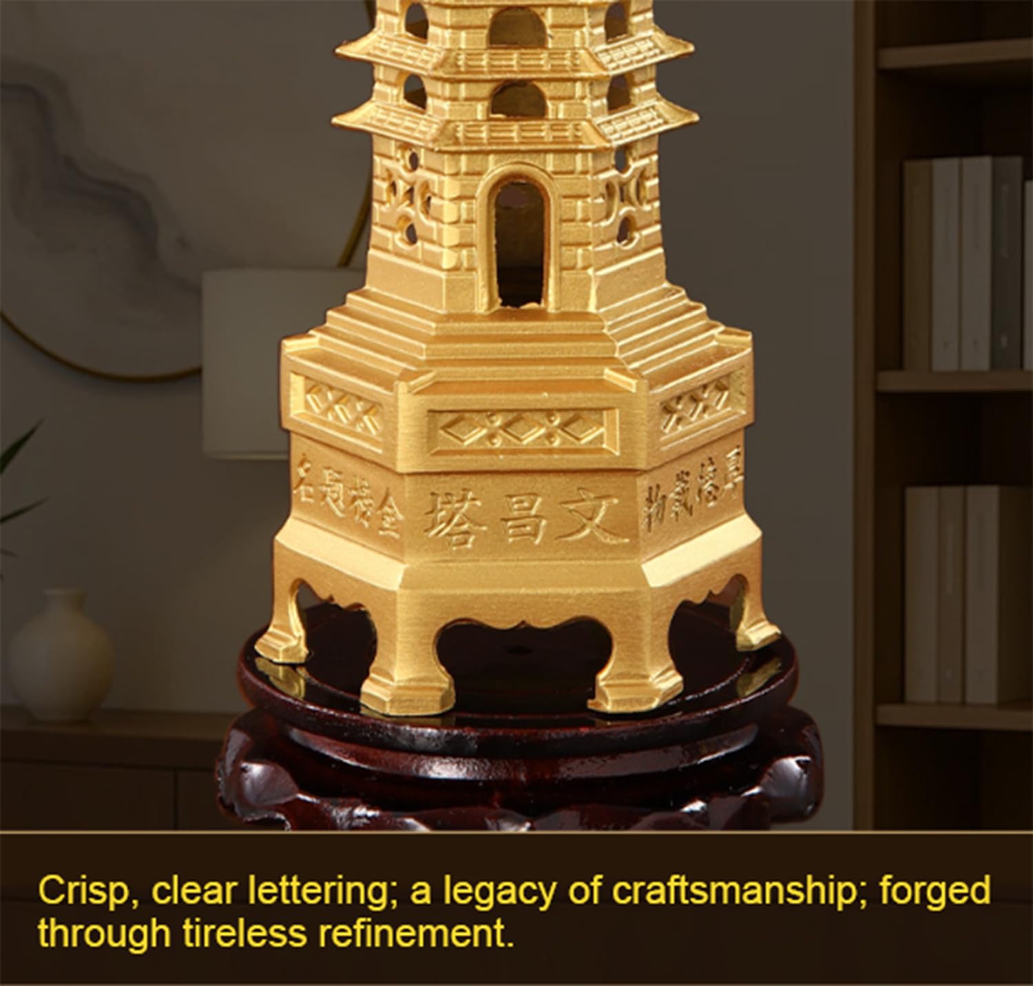 Statua Fengshui in ottone, statuetta a 13 livelli, pagoda, torre Wenchang