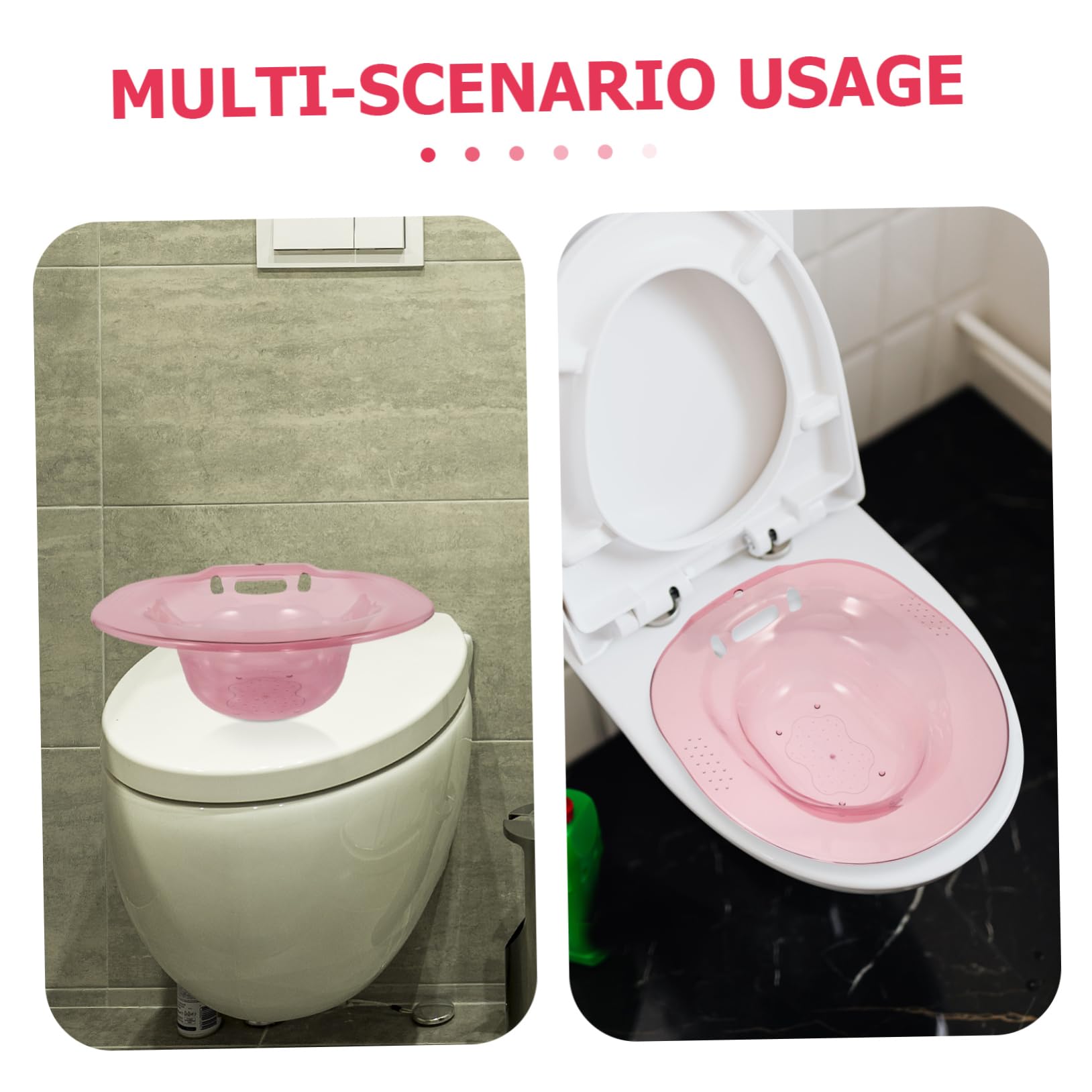 Sitzbad Basin Pet für Schwangere und Senioren Robustes Langlebiges Design Einfach zu Reinigen Lagern zur Linderung von Beschwerden für Körperpflege