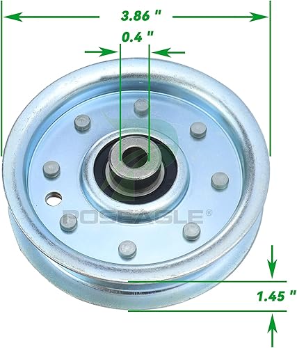 Miniatura 3 de Paquete de 2 poleas tensoras 756-0627b que reemplazan a la polea MTD-756-0627d, polea tensora MTD 756-0627b, 756-0627, 956-0627, 756-0365, 956-0365