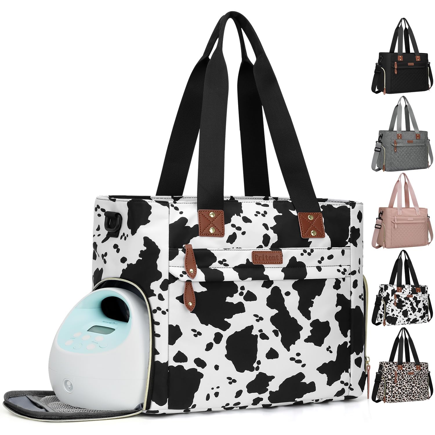 Amazon.com: Pritent Diaper Bag Tote for Working Mom, Large Travel