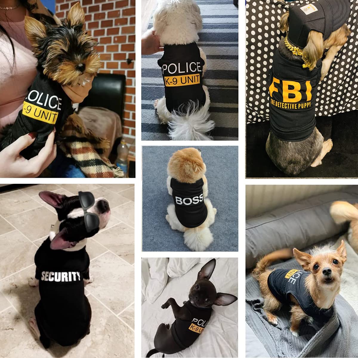 Amazon | 犬用シャツ 4パック 猫 アパレル コスチューム コスプレ 通気