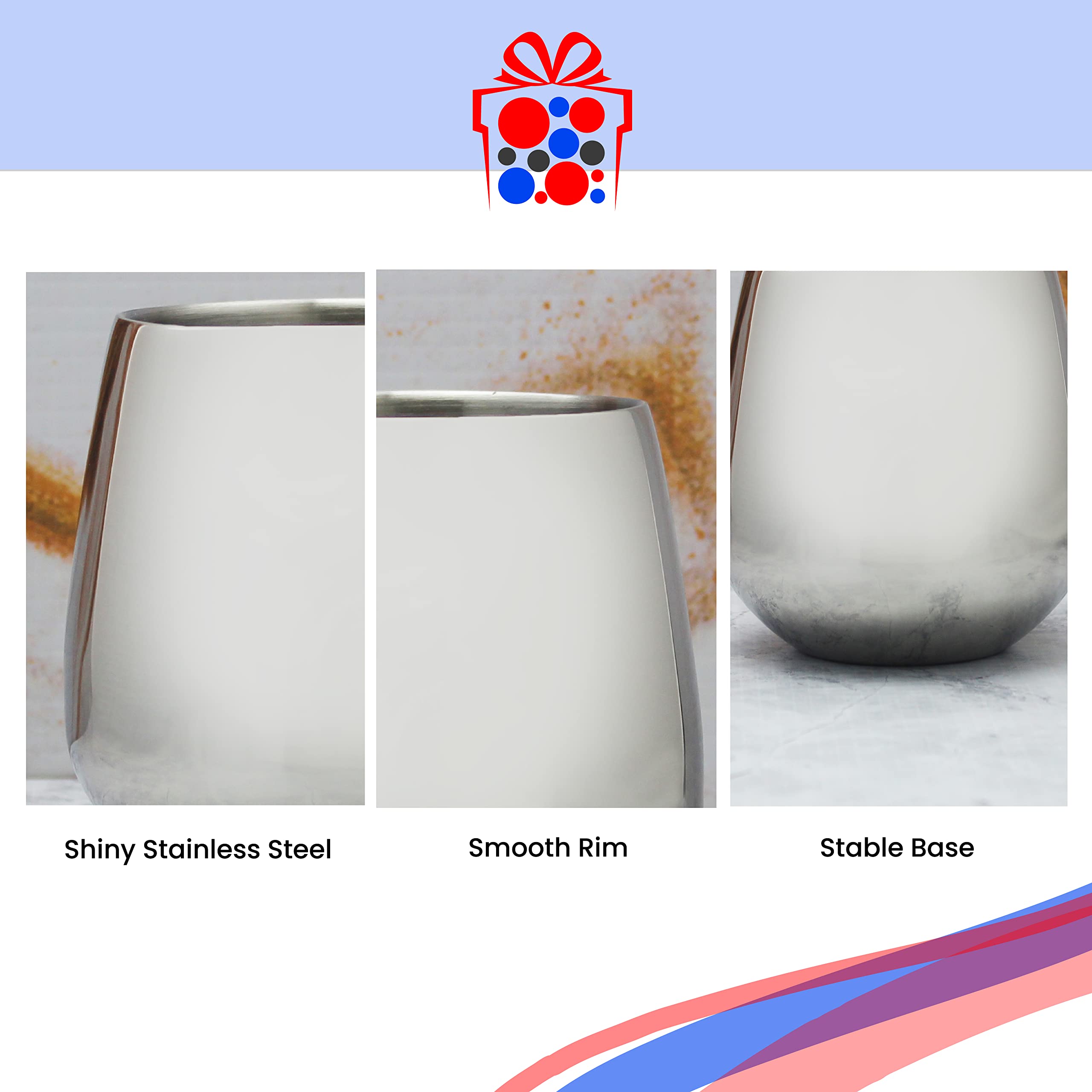 Vaso de vino plateado de metal grabado personalizable, personalizable con cualquier mensaje para cualquier ocasión, estiliza con una variedad de fuentes, caja de regalo incluida, grabado con láser