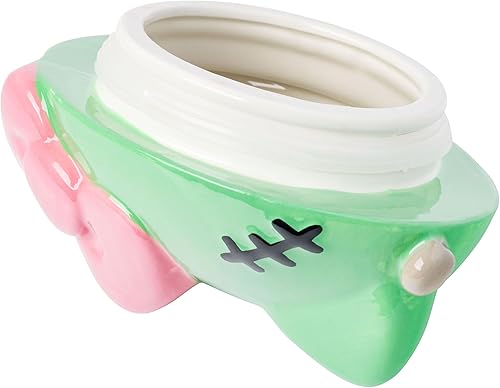 Miniatura 54 de Silver Buffalo Tarro de cerámica para aperitivos o galletas de color rosa de Hello Kitty, de Sanrio, tamaño mediano Hello Kitty Waving (cerámica)