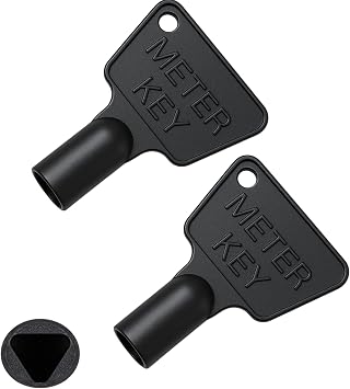 Triangle Key Electric Box [2 Pack] - Black Plastic