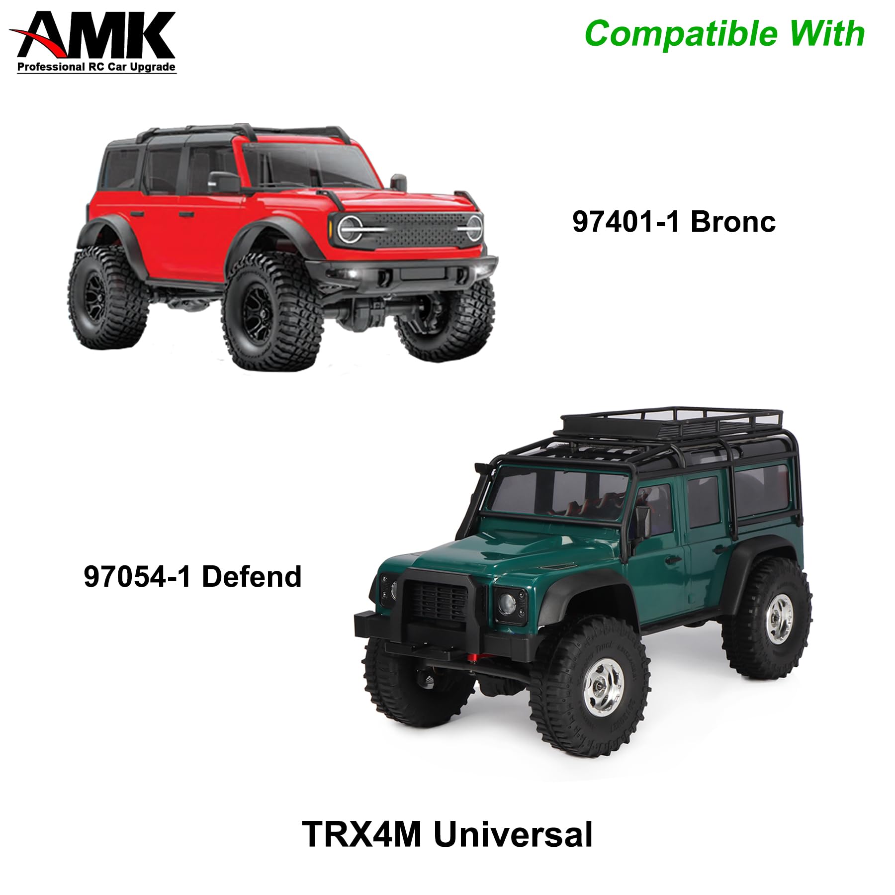 AMK Steel TRX4M Bevel Gear, Differential 12T-26T Underdrive 12T-22T Overdrive Diff Gears Ring Pinion Set for 1/18 RC Crawler TRX4M Upgrades