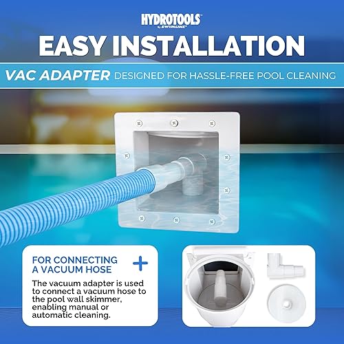 Miniatura 3 de HydroTools de Swimline filtro estándar para alberca de plástico ABS, color crema