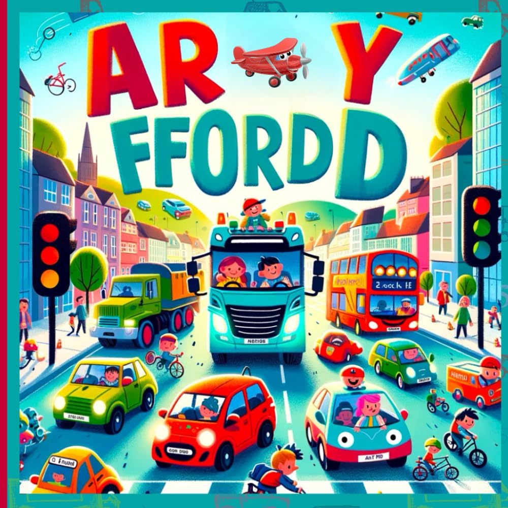 Ar Y Ffordd (On the Road): Welsh picture book for toddlers, bilingual children's book, early language learning, toddler transport book