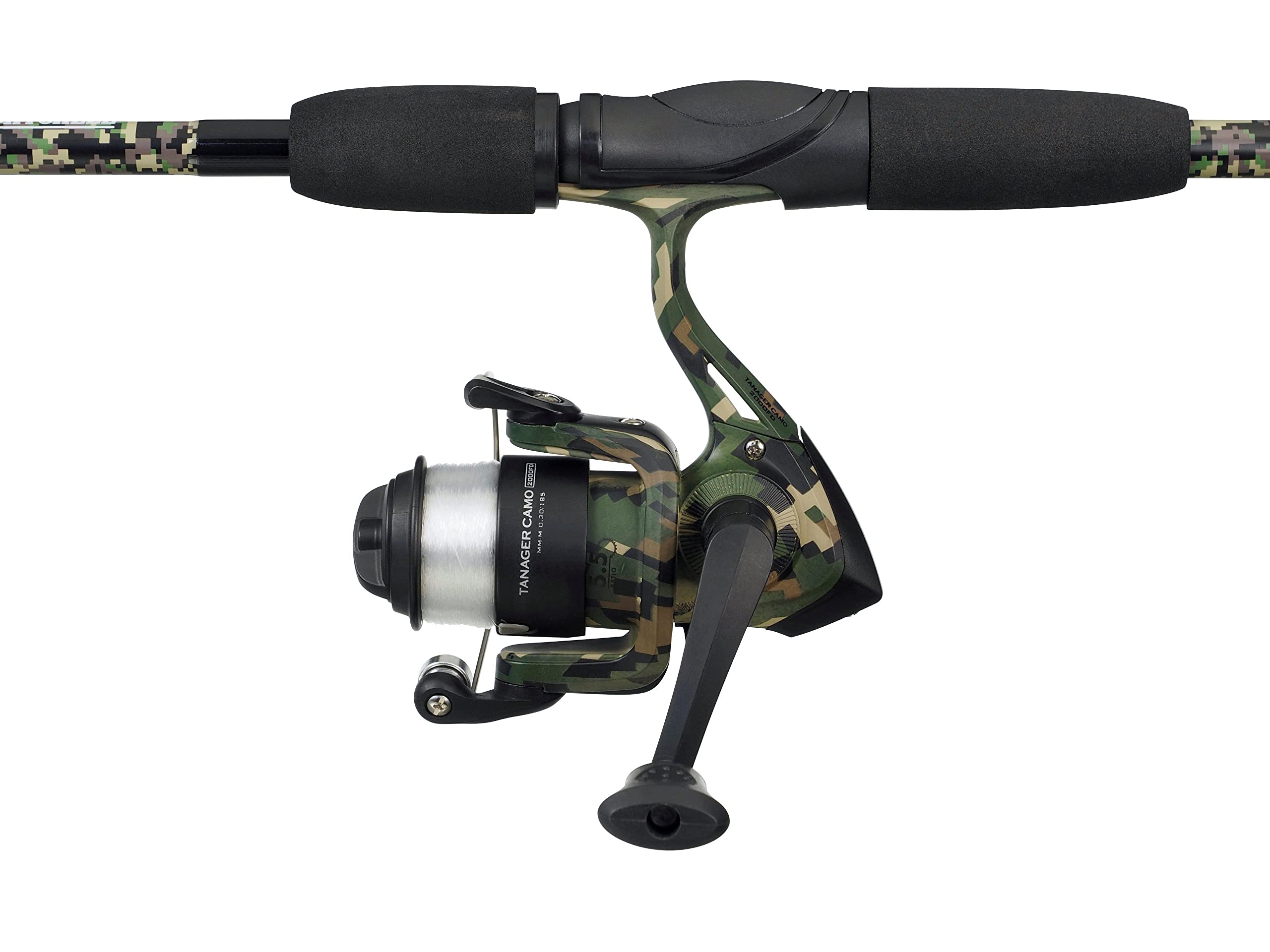 Mitchell Tanager Camo II Spin Combo | Ensemble Canne à pêche Spinning légère et Moulinet pour la pêche en Eau Douce et la pêche aux carnassiers | Unisexe | Plusieurs Options Disponibles