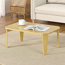 [禄越] ローテーブル 折りたたみ テーブル 75cm×50cm 長方形 センターテーブル 折れ脚 木製 簡単設置 コンパクト 収納便利 シンプル おしゃれ 一人暮らし リビング 子供部屋 インテリア 机 テーブル (ナチュラル)