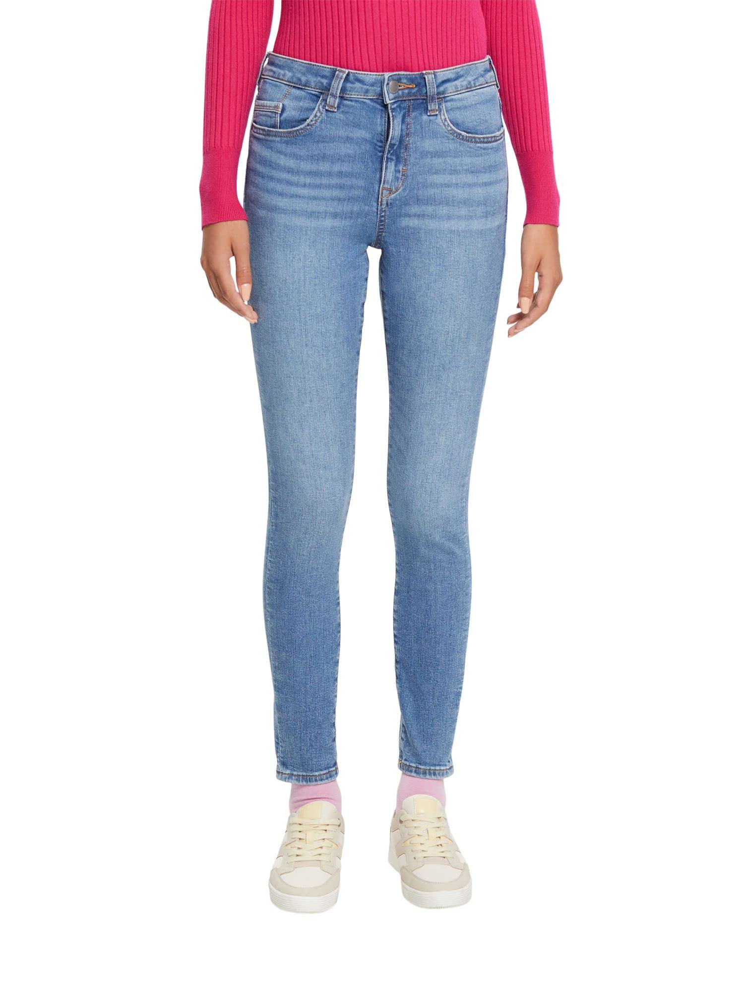 edc by Esprit Women's 082CC1B309 Jeans, 902/BLUE Medium WASH, 25/32