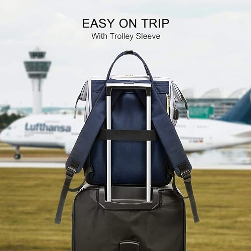 Miniatura 5 de Mochila para laptop para mujeres de trabajo portátil bolso elegante maestro mochila de negocios bolsas de laptop para universidad portátil librero,