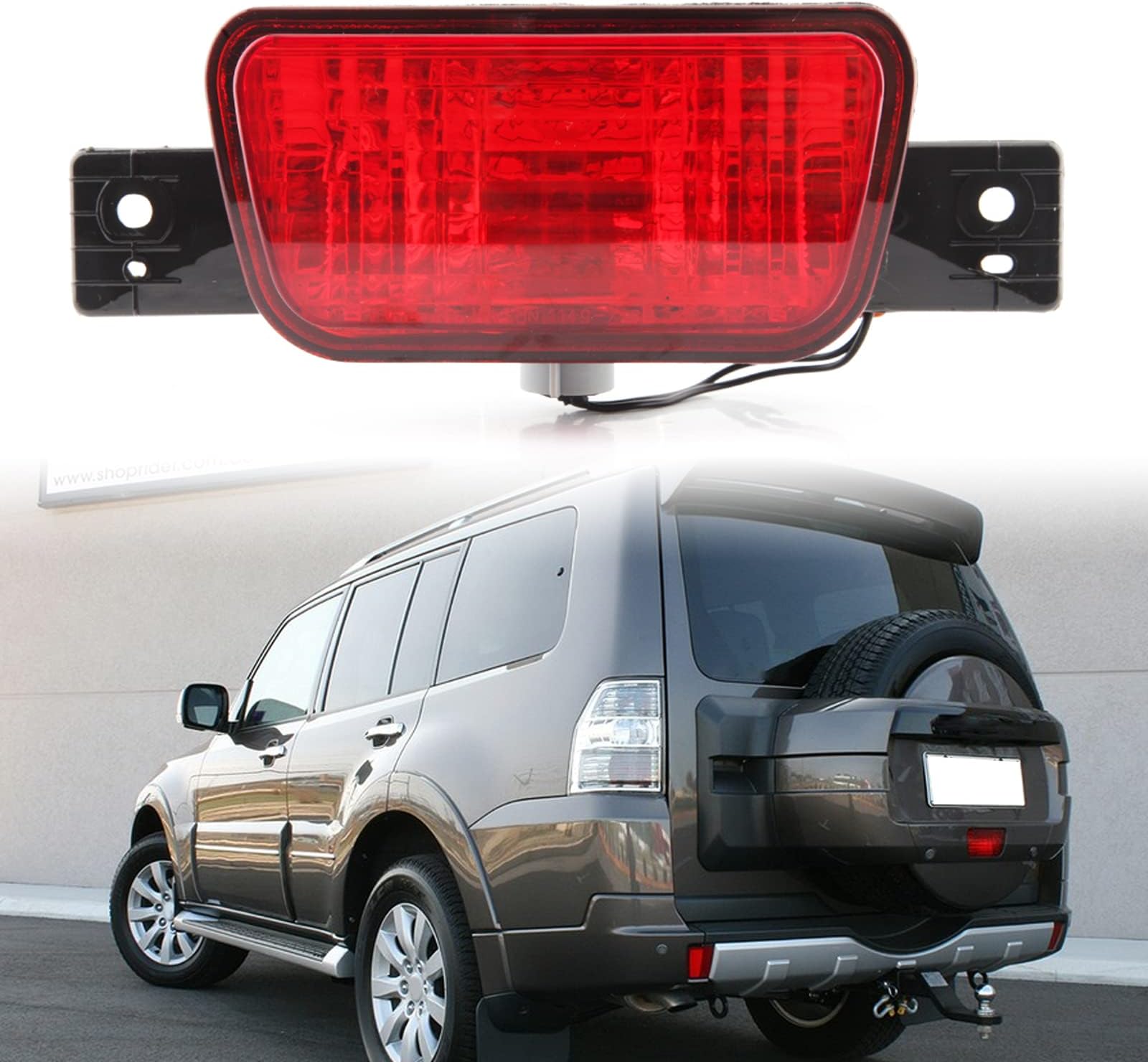 Clidr Rear Tail Light Spare Tire Lamp for Mitsubishi Pajero Shogun 2007 2008 2009 2010 2011 2012 2013 2014 2015 With Blubs