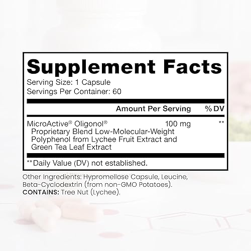 Miniatura 2 de Pure TheraPro Rx MicroActive Oligonol | Suplemento de polifenol clínicamente probado para apoyar la composición corporal y una piel sana | 2 veces