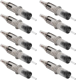 Cartuchos Esferográficos de Tatuagem, 10 Peças de 2ml, Embalagem Independente, Cartuchos de Caneta Esferográfica de Tatuagem, Anti-secos para Máquina de Cartucho de Tatuagem
