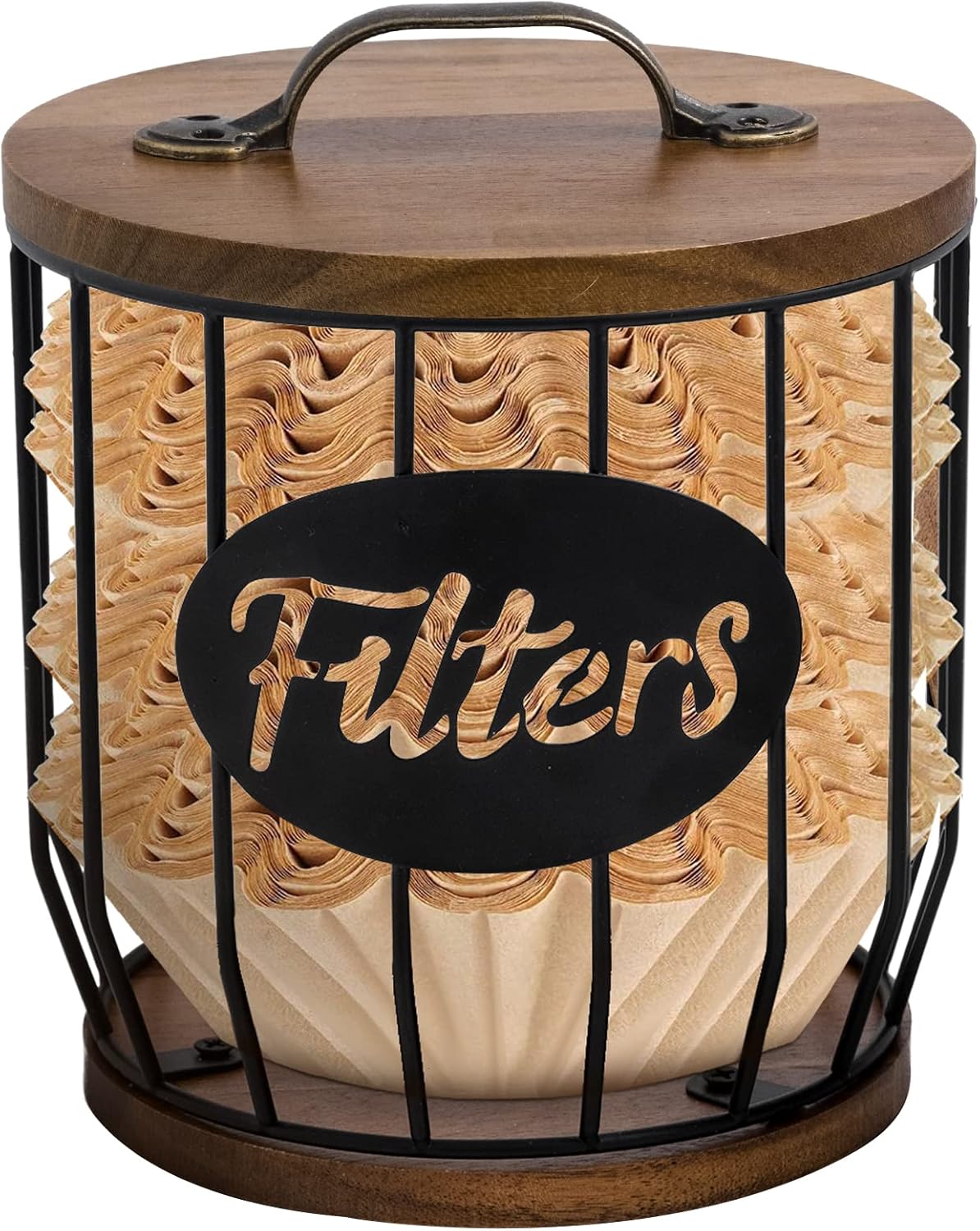 Mustry Coffee Filter Holder Storage for Coffee Bar