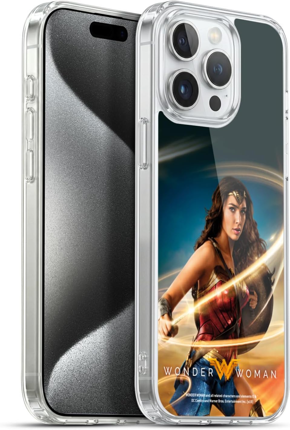 Head Case Designs Officially Licensed Wonder Woman Movie Lasso of Truth Posters Gel Case [Military Grade Protection] Compatible with Apple iPhone 15 Pro Max and Compatible with MagSafe