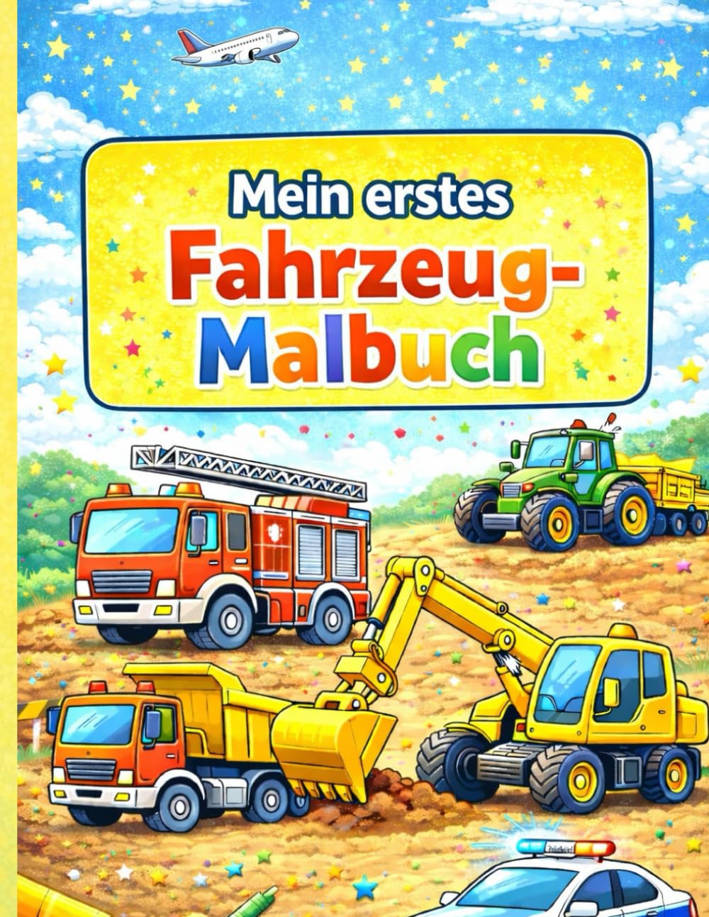 Mein erste Fahrzeug Malbuch: Malbuch für Kinder ab 3 Jahren