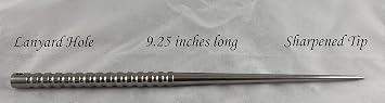 Solid Titanium Ice Pick 9.25