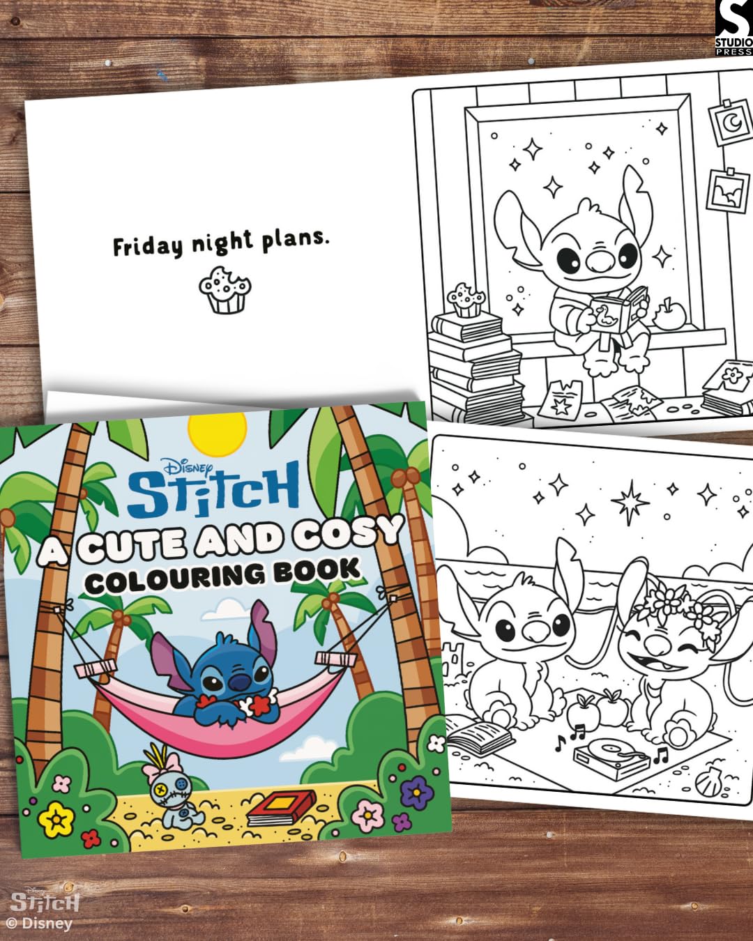 Disney Stitch: A Cute and Cosy Colouring Book