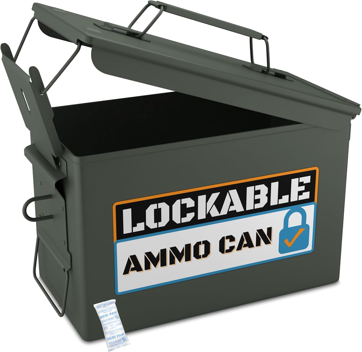 Metal Ammo Can, New Military & Army Ammo Storage Container, M2A1 & M19A1 Ammunition Boxes, Use Our Ammo Case as a Metal Storage Box or an Ammo Crate Utility Box, 30 CAL 50 CAL Bundle