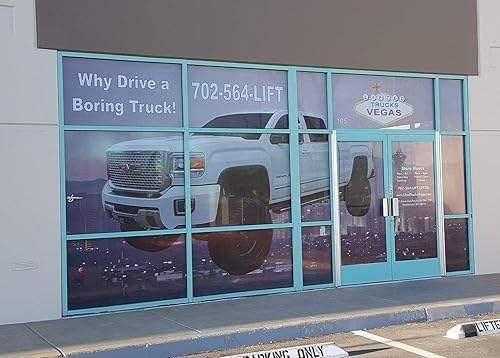 Miniatura 7 de Letrero personalizado para ventana, visión unidireccional, viento Perf, calcomanía de visión a través, envoltura de impresión a todo color (6 x 3