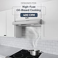 Vista 3 de Zephyr Campana extractora para debajo del gabinete de 30 pulgadas Essentials Breeze II - 400CFM Potente campana de ventilación de cocina