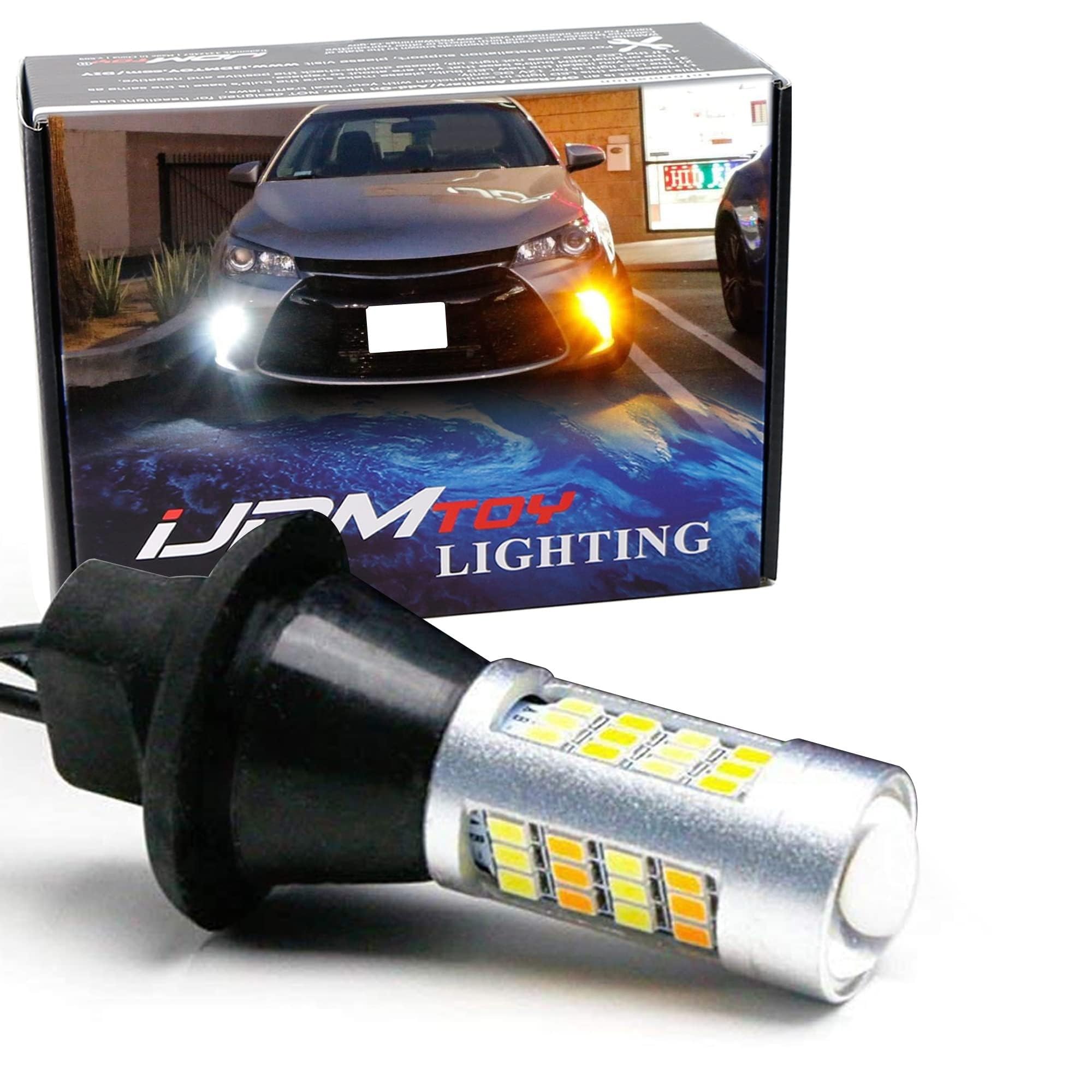 iJDMTOYHigh Power 42-SMD LED Front Turn Signal Light w/White Add-On Feature Compatible With 2015-2017 Toyota Camry LE SE or Special Edition