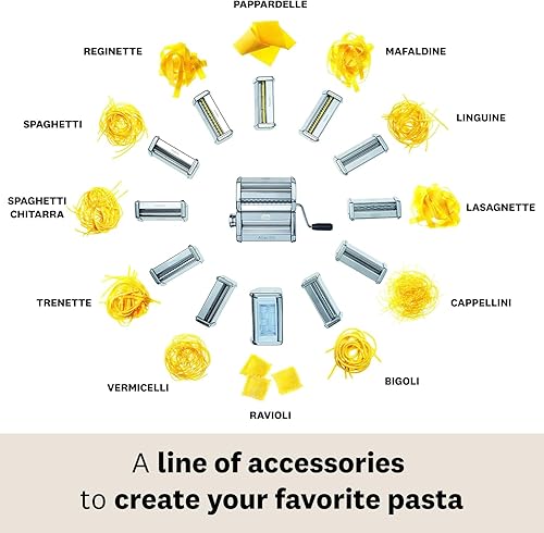 Miniatura 27 de MARCATO Hecho en Italia Spaghetti Alla Chitarra 150 Accesorio para máquina de pasta Atlas 150, acero cromado