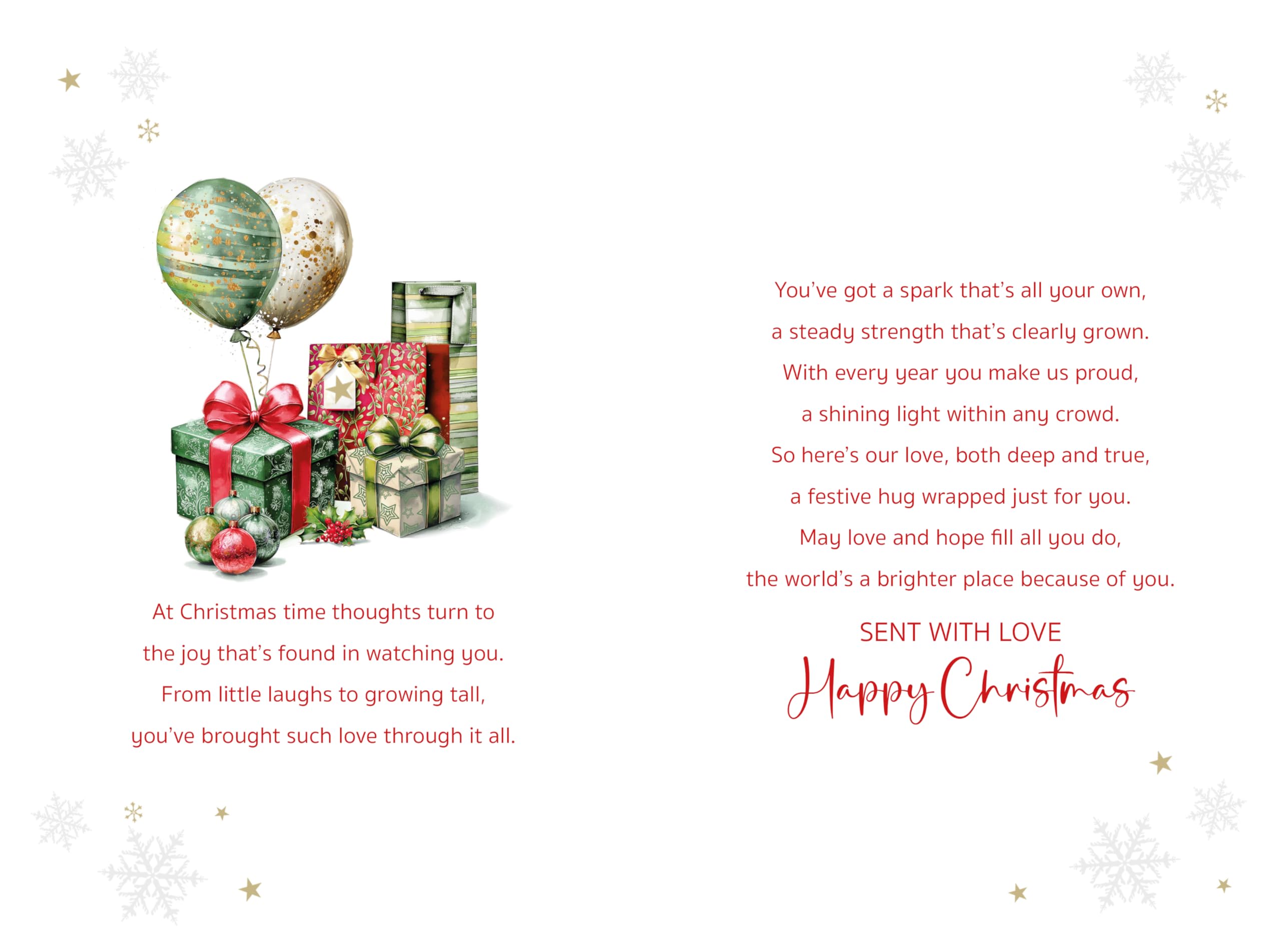 Grandson Christmas Card - 'To A Special Grandson Happy Christmas