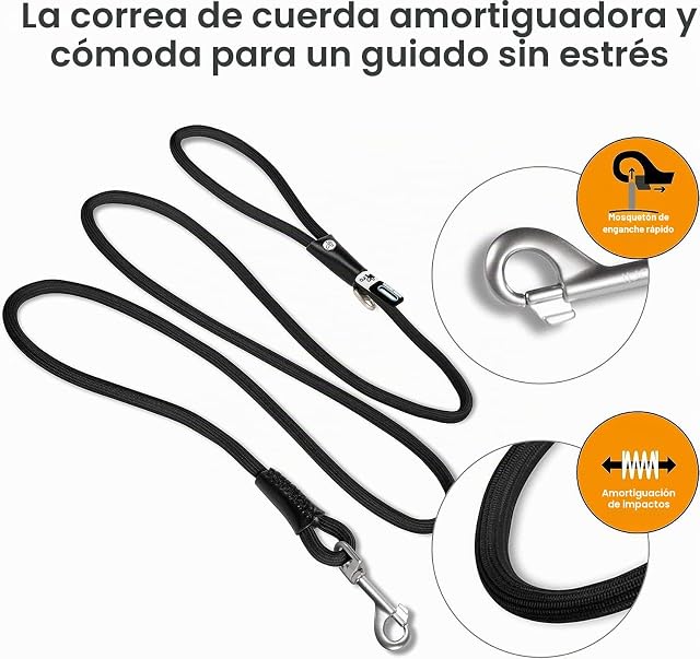 Foto 2 de 4 de Stretch Comfort Leash Black M