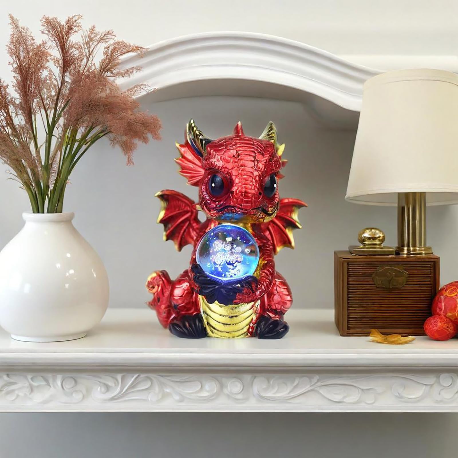 Amazon.com: FLJZCZM Mystic Glow Dragon Statue - Color-Changing LED