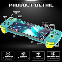 Vista 8 de arVin Bluetooth Controller for iPhoneiPadMacBookiOSAndroidSamsungTabletPC Wireless Gamepad Joystick with Back Button, Analog Triggers, Stretchable