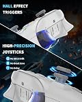 Bcofo Wireless Mobile Game Controller for iOS/iPhone/Android/Cell Phone/Switch/Laptop, Gaming Gamepad with Phone Clip for Gamers, Hall Effect Triggers, Wired PC Control, with RGB LED Lighting