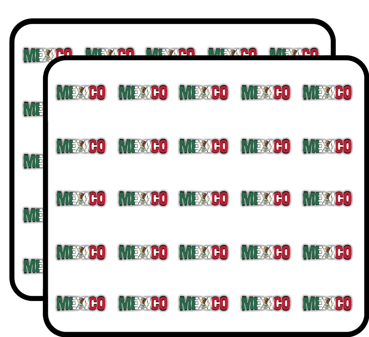 Mexico Flag Art Slogan Travel Decorative Scrapbooking Sticker Waterproof Vinyl Stickers for Water Bottle, Laptop & Phone Case – 50 Pack