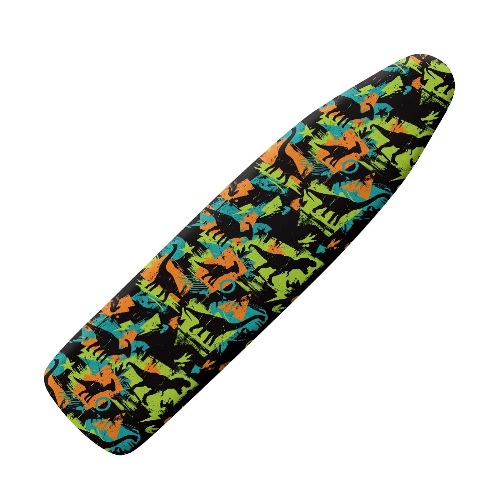 Ironing Board Cover 125X43 Dinosaur Padded Iron Board Cover With Elasticated, Easy Fit And Resists Scorching, Cord Binding & Stretch System