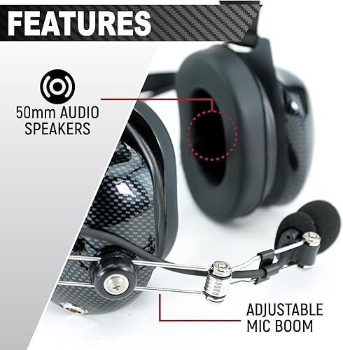 Miniatura 5 de Rugged Radios Reducción de ruido detrás de la cabeza Auriculares con cable adaptador para radios de carreras bidireccionales compatibles Baofeng