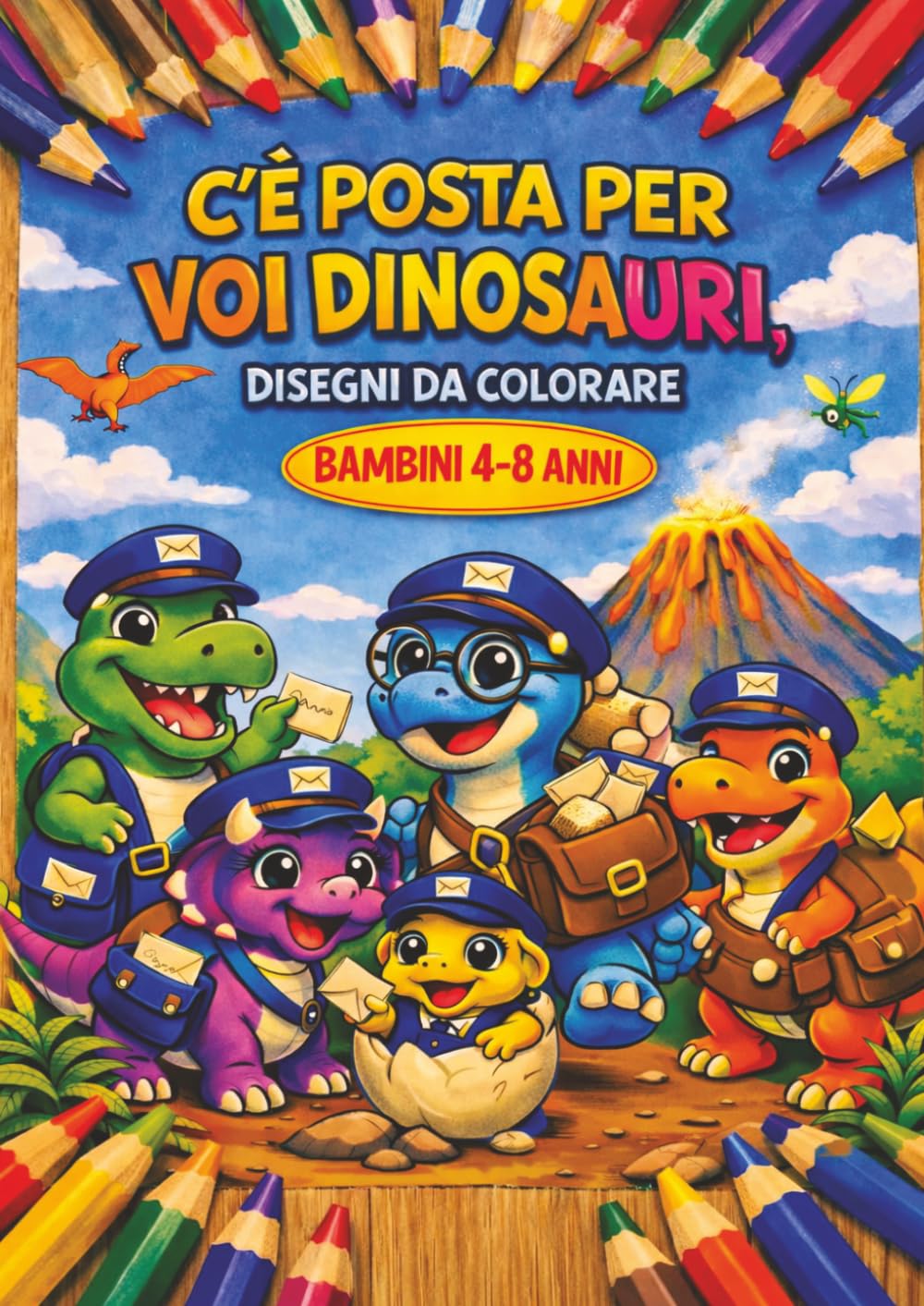 C'E' POSTA PER VOI DINOSAURI:: DISEGNI DA COLORARE by ALMA (ALMA RAGAZZI)