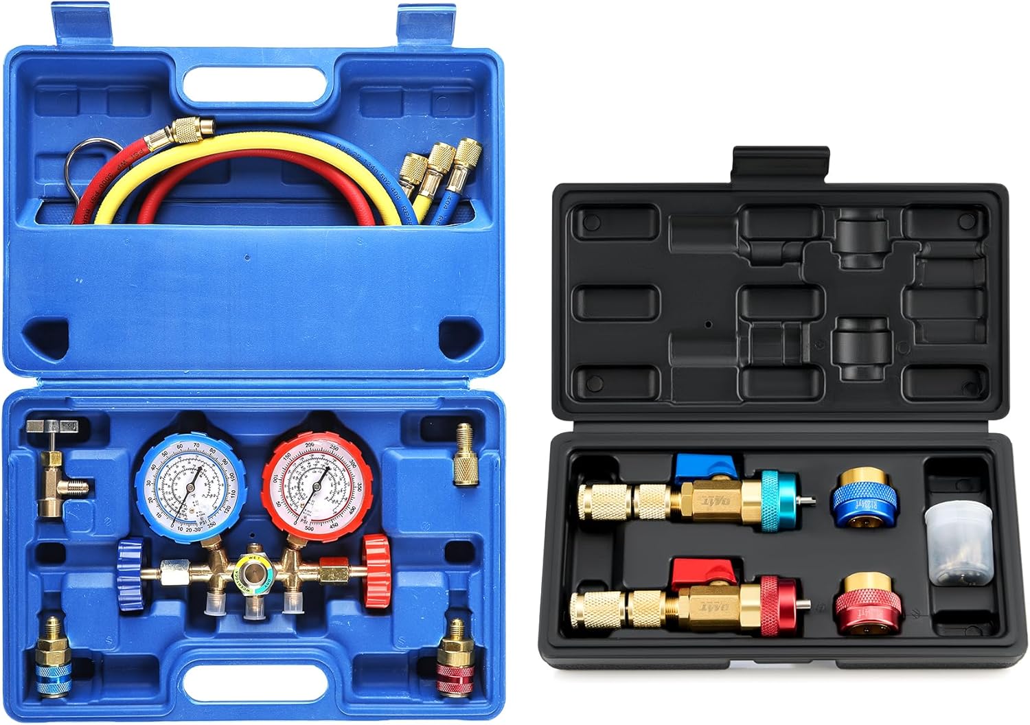 Orion Motor Tech 3 Way AC Diagnostic Manifold Gauge Set for