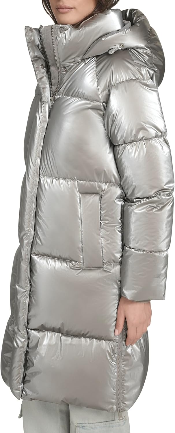 Levi's Women's Cloud Puff Hooded Midlength Puffer Jacket - Image 6