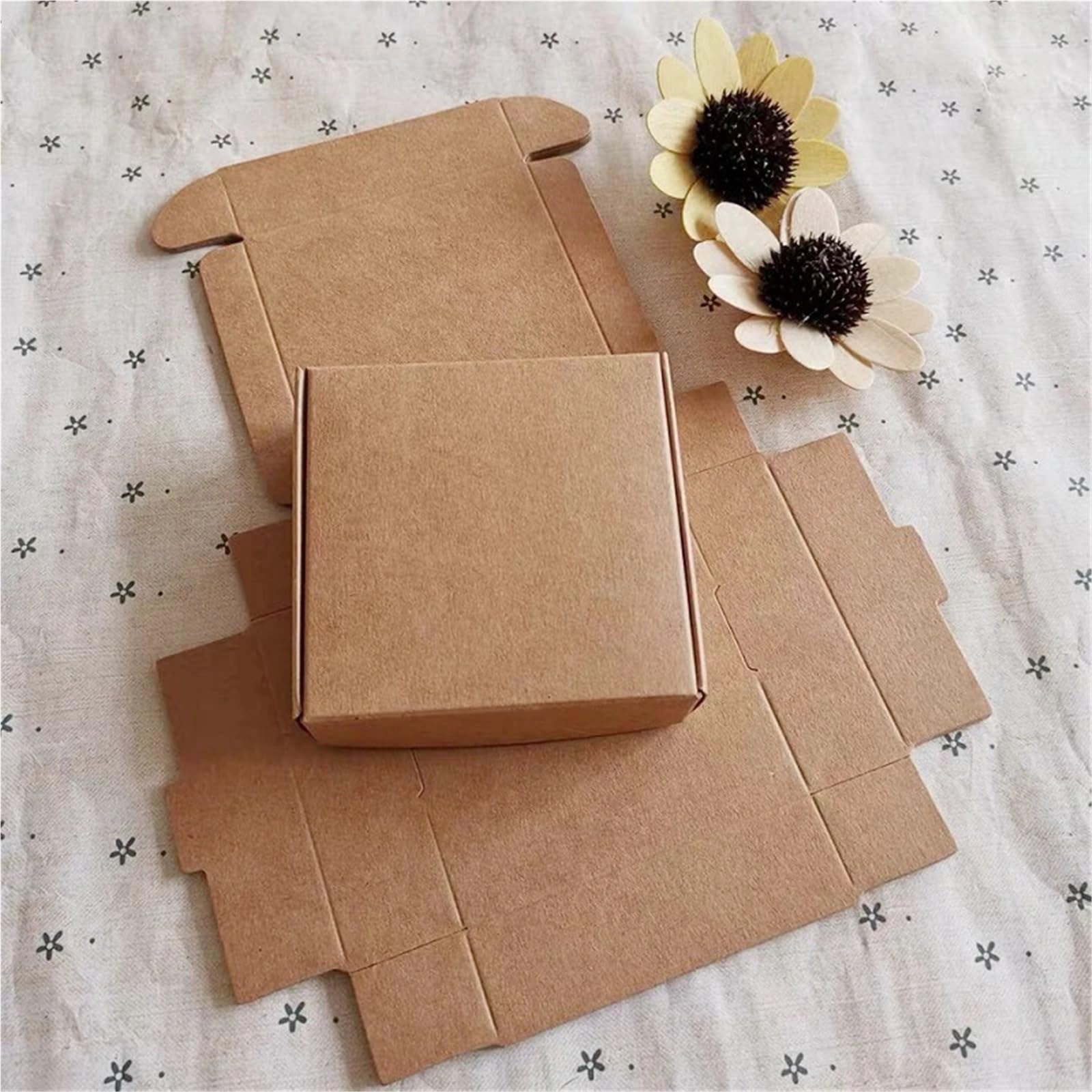 10 set (30 pezzi) di scatole carta Kraft Per l'Imballaggio | Mini scatola di cartone for imballaggio di gioielli in cartone Kraft con piccola scatola di sapone in carta