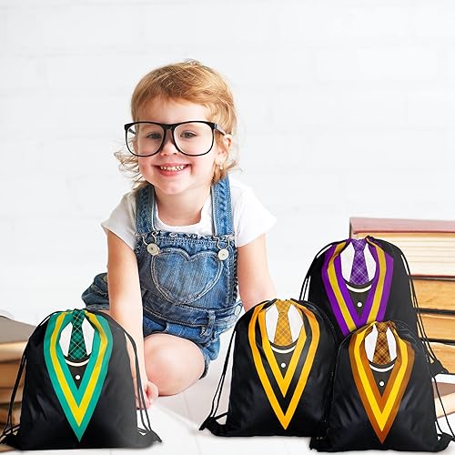 Miniatura 2 de Saintrygo 24 bolsas de regalo de mago mágico para fiestas escolares, con temática mágica, mochila con cordón, mochila de regalo de mago, suministros