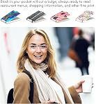 Lunettes de lecture pliables ultra-fines pour hommes femmes, light Portable Pocket Lecteurs compacts de voyage avec étui plat
